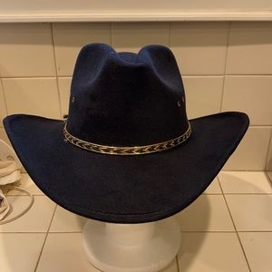 Black Western Express Made Cowboy Hat size M-L in good